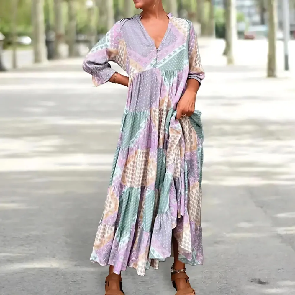 Florentina – Vestido Elegante Estampado