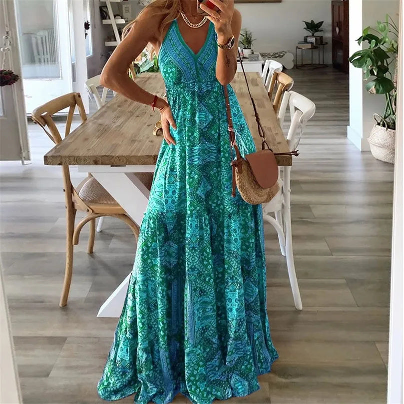 Gweneth – Vestido Boho sem mangas