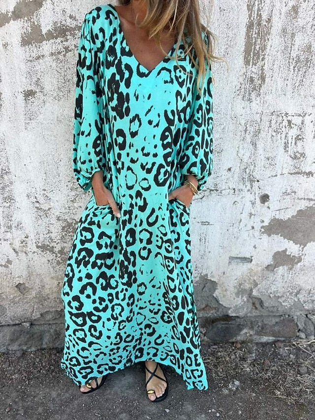 Jessa – Vestido Maxi Leopardo