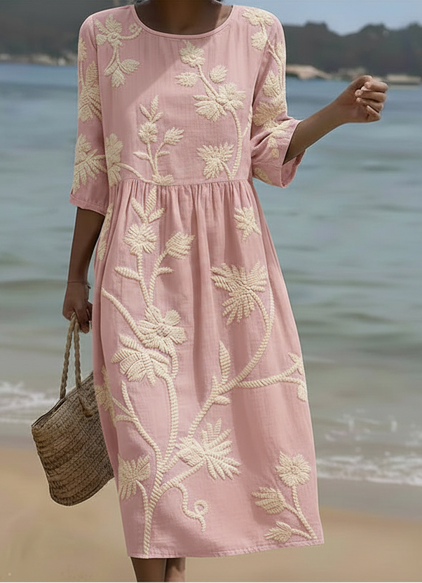 Léna – Vestido casual com estampa floral